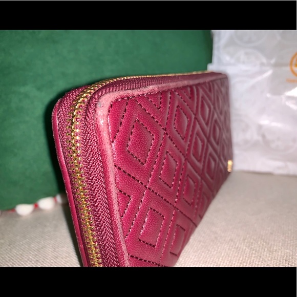 HP🎉 TORY BURCH Fleming Zip Continental Leather Wallet - Picture 5 of 8
